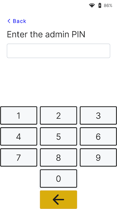 Admin-Passcode 07139